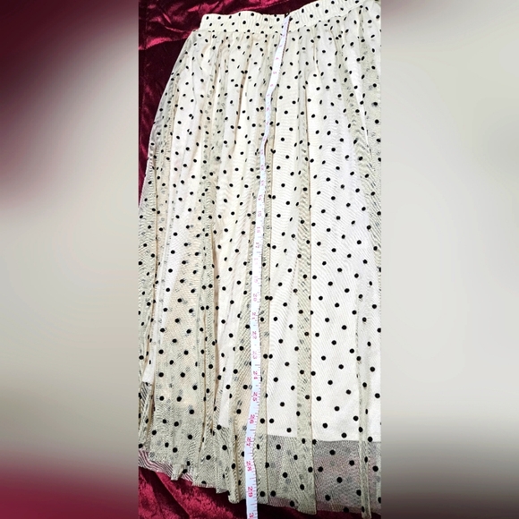 H&M FLOCK-PRINT TULLE SKIRT - Picture 5 of 6